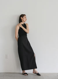 スリットタイトジャガードスカート【SALE】
