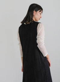 ウェーブプリーツワンピース【SALE】
