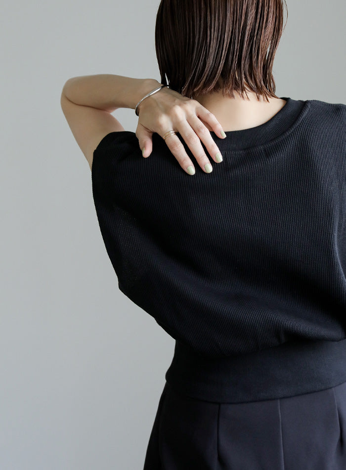 ワッフルフレンチスリーブトップス – SELECT MOCA