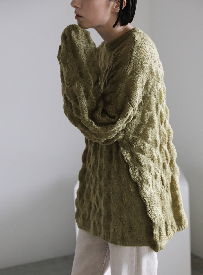 モヘアライクドロップ編みオーバーニット【SALE】 – SELECT MOCA