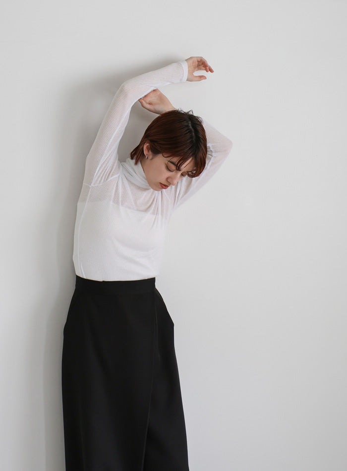シアーテレコハイネックトップス – SELECT MOCA