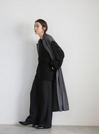 クラッシュワイドリブオーバーニット【SALE】