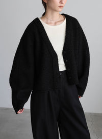 ブークレーVネックショートカーディガン