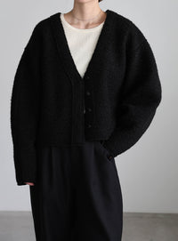 ブークレーVネックショートカーディガン