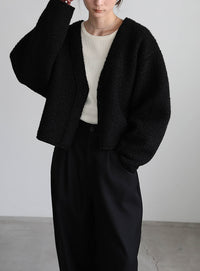 ブークレーVネックショートカーディガン