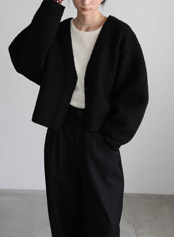 ブークレーVネックショートカーディガン