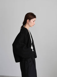 ブークレーVネックショートカーディガン