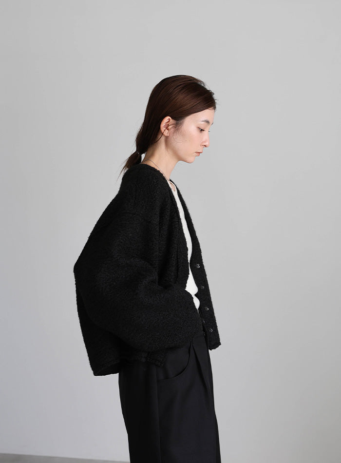 ブークレーVネックショートカーディガン