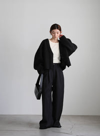 ブークレーVネックショートカーディガン