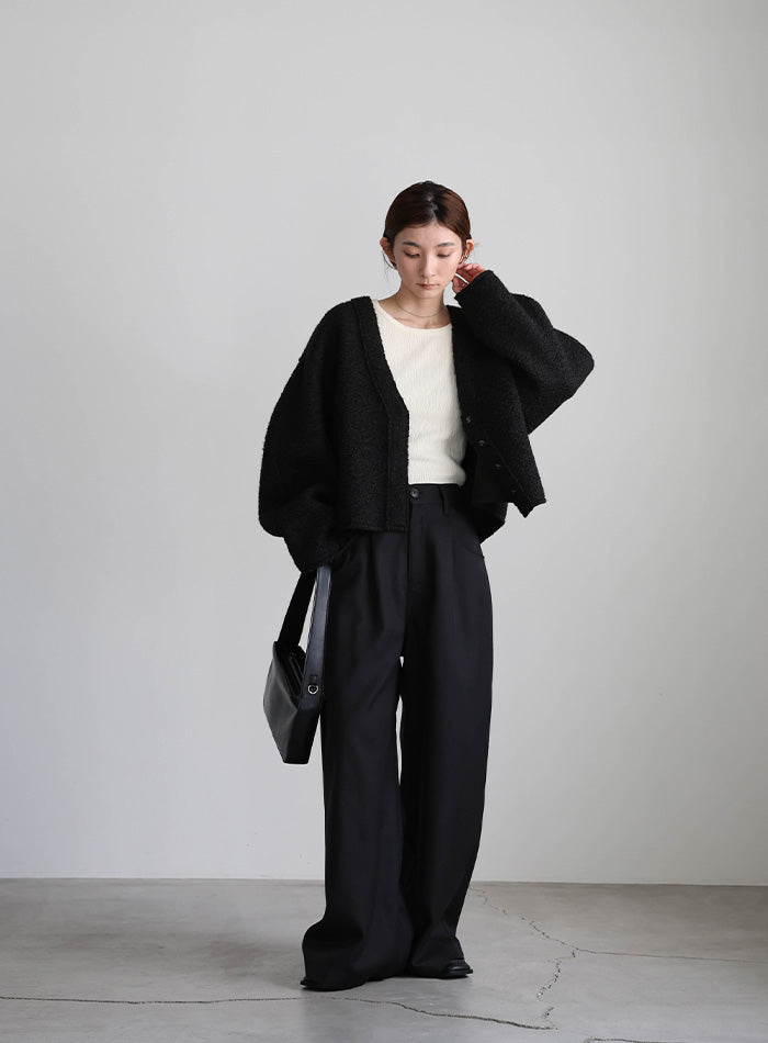 ブークレーVネックショートカーディガン