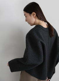 ブークレーVネックショートカーディガン