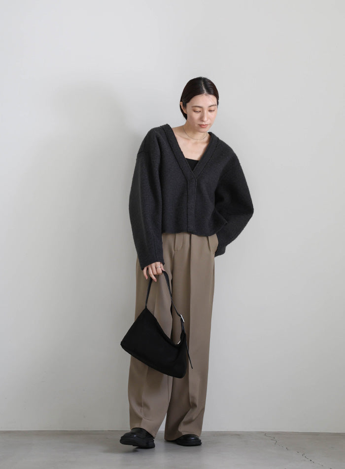 ブークレーVネックショートカーディガン