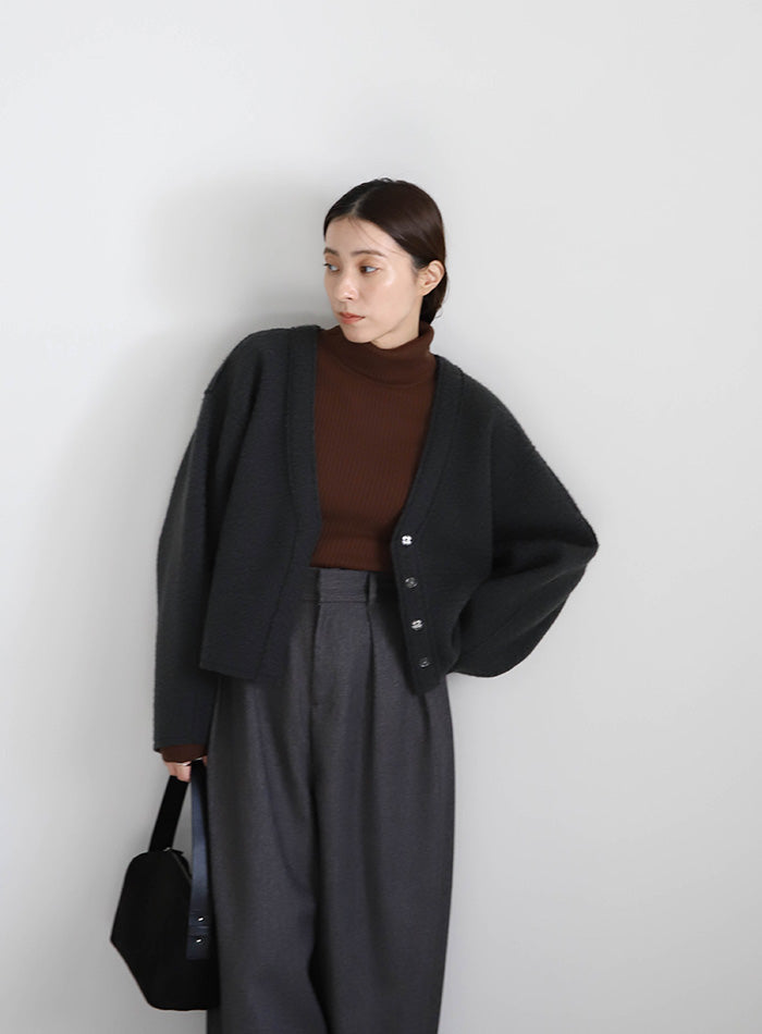 ブークレーVネックショートカーディガン