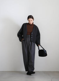 ブークレーVネックショートカーディガン