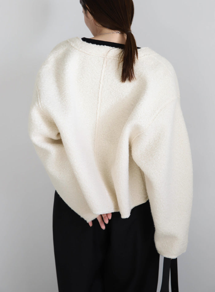 ブークレーVネックショートカーディガン