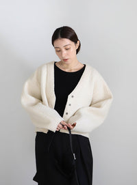 ブークレーVネックショートカーディガン