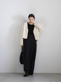 ブークレーVネックショートカーディガン