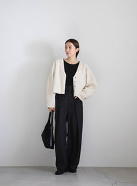 ブークレーVネックショートカーディガン