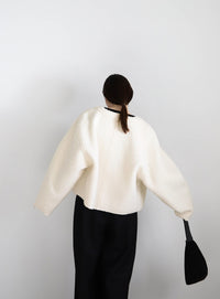 ブークレーVネックショートカーディガン