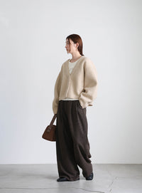 ブークレーVネックショートカーディガン