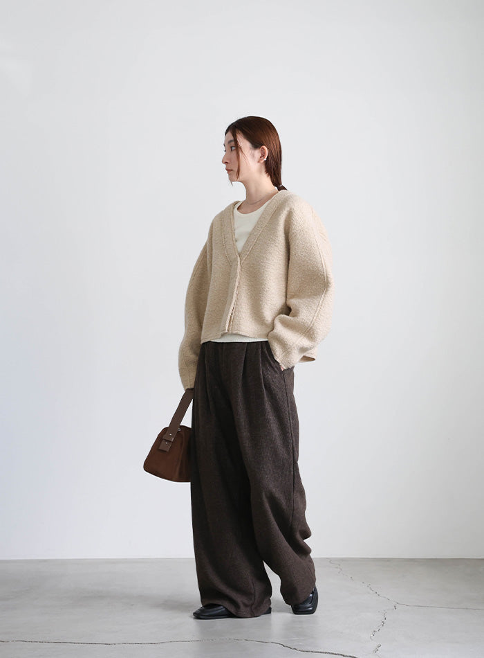 ブークレーVネックショートカーディガン