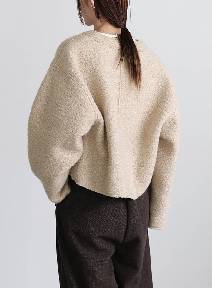 ブークレーVネックショートカーディガン