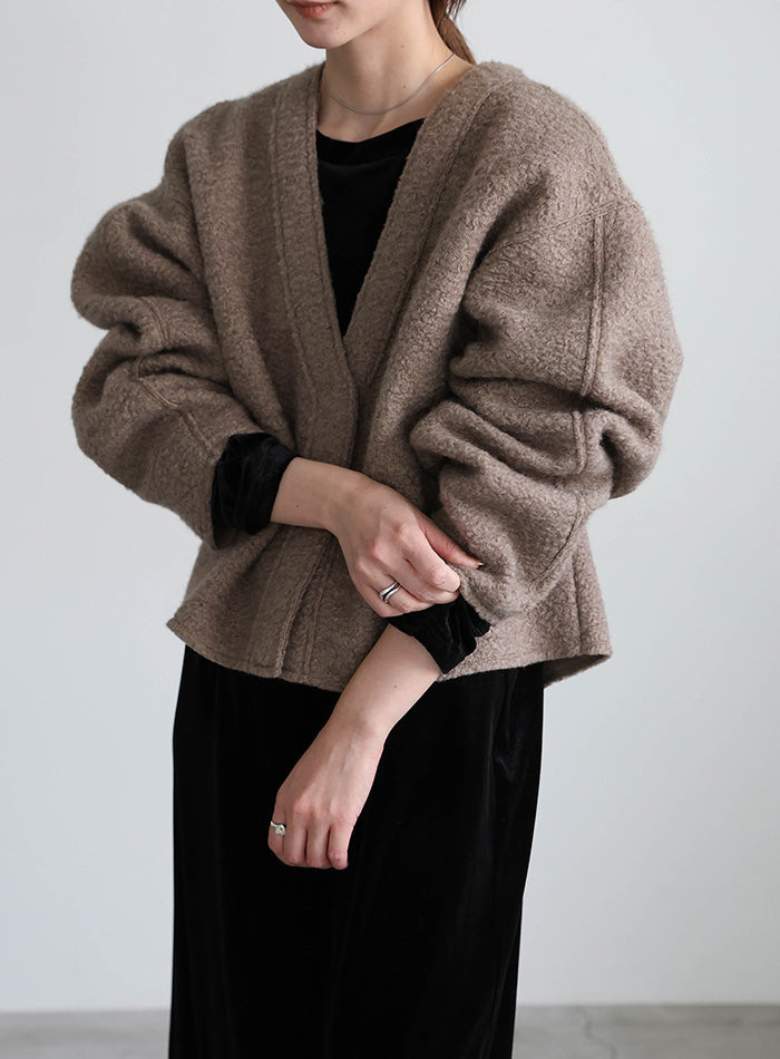 ブークレーVネックショートカーディガン