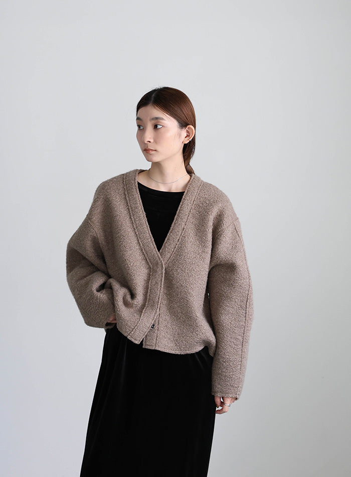 ブークレーVネックショートカーディガン