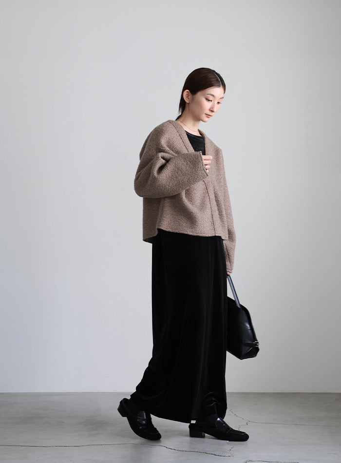 ブークレーVネックショートカーディガン