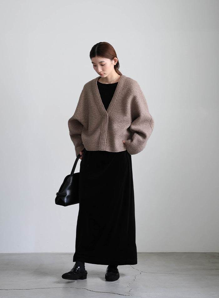 ブークレーVネックショートカーディガン