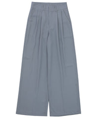 タックストレートパンツ