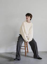 ウェーブデザインショートニット【SALE】