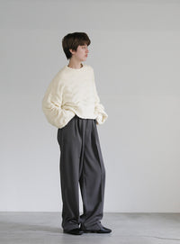 ウェーブデザインショートニット【SALE】