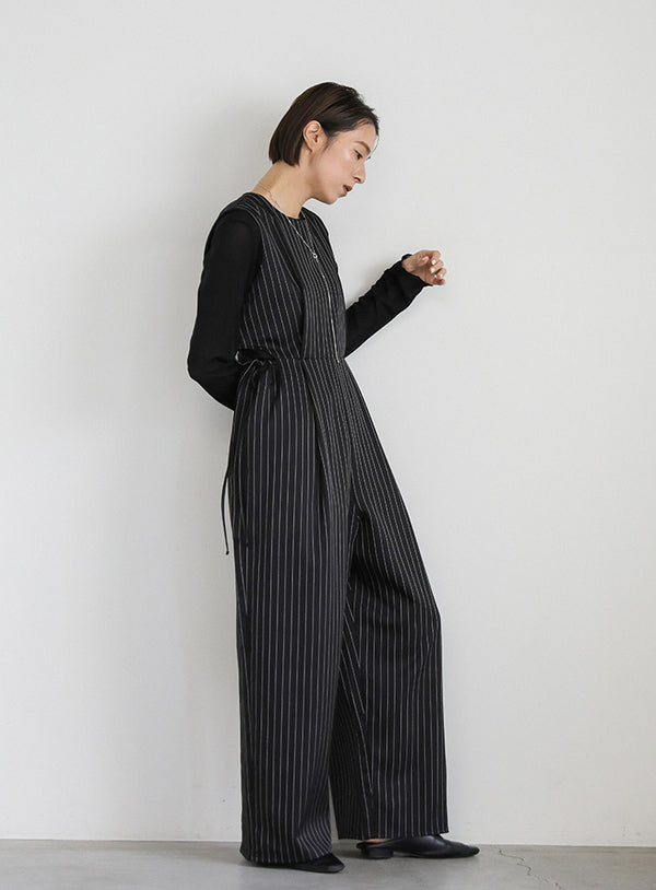 サイドデザインストライプオールインワン