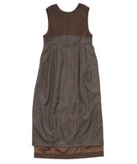 ピーチスキン2WAYコクーンワンピース