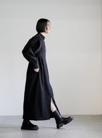 ピーチスキン2WAYコクーンワンピース