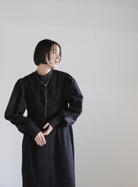 ピーチスキン2WAYコクーンワンピース