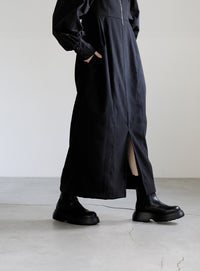 ピーチスキン2WAYコクーンワンピース