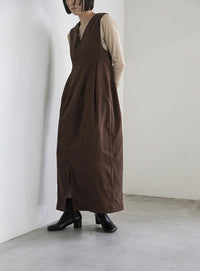 ピーチスキン2WAYコクーンワンピース