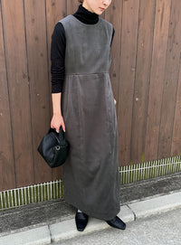 ピーチスキン2WAYコクーンワンピース