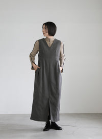 ピーチスキン2WAYコクーンワンピース