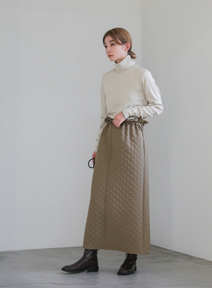 ウエストドロストキルティングスカート【official限定】【SALE】