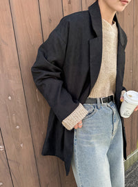 ウールライクショートニット