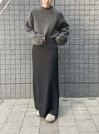 ウールライクショートニット