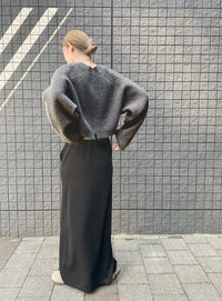 ウールライクショートニット