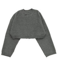 ウールライクショートニット