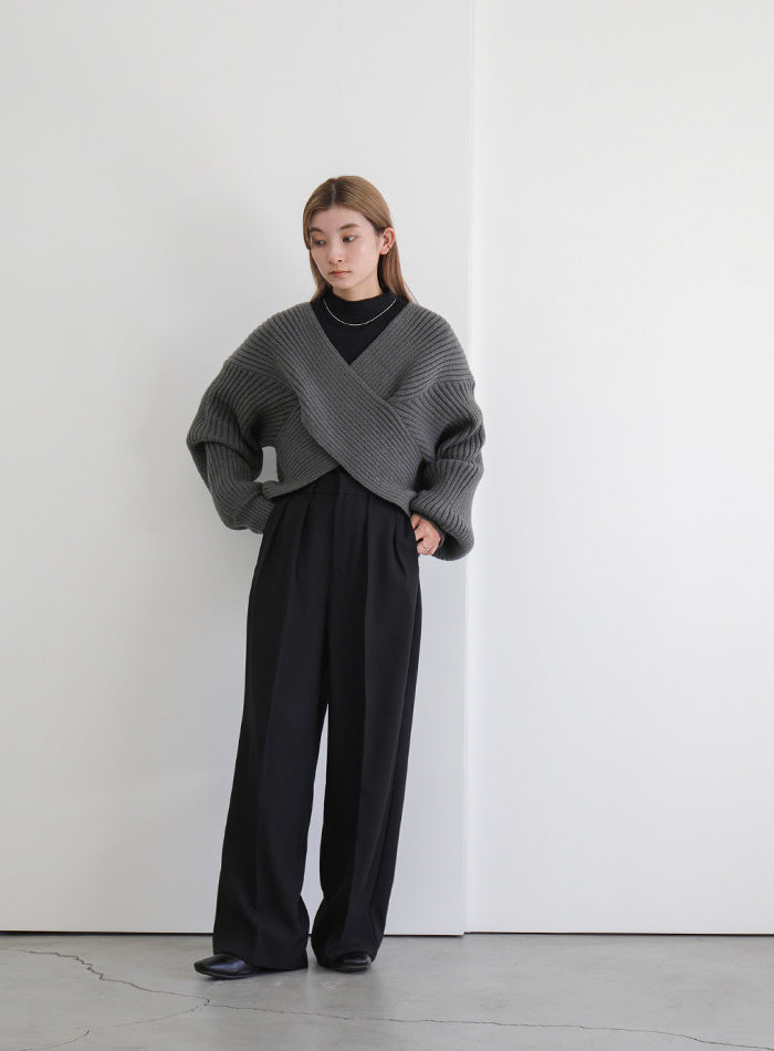 2WAYクロスデザインショートニット【SALE】 – SELECT MOCA