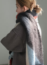 ツイストフリンジミックスカラーマフラー【official限定】