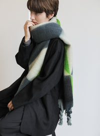 ツイストフリンジミックスカラーマフラー【official限定】