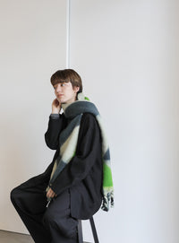 ツイストフリンジミックスカラーマフラー【official限定】